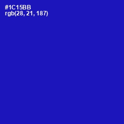 #1C15BB - Persian Blue Color Image