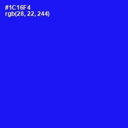 #1C16F4 - Blue Color Image