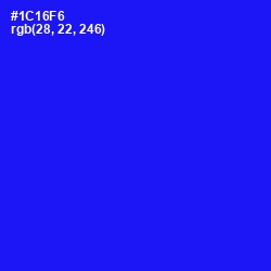 #1C16F6 - Blue Color Image