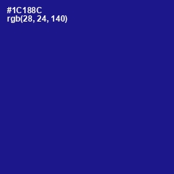 #1C188C - Ultramarine Color Image