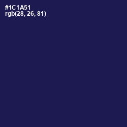 #1C1A51 - Bunting Color Image