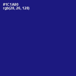 #1C1A80 - Ultramarine Color Image