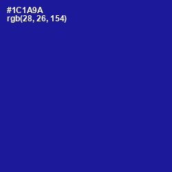 #1C1A9A - Ultramarine Color Image