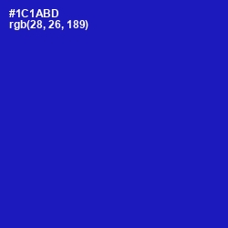 #1C1ABD - Persian Blue Color Image