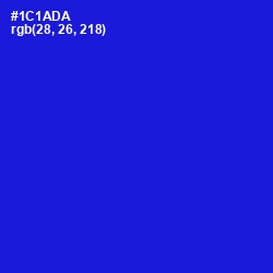 #1C1ADA - Dark Blue Color Image