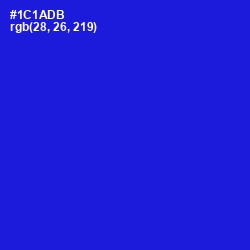 #1C1ADB - Dark Blue Color Image