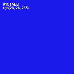 #1C1AEB - Blue Color Image