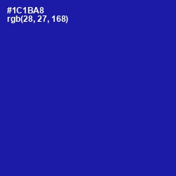 #1C1BA8 - Torea Bay Color Image