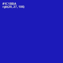 #1C1BBA - Persian Blue Color Image