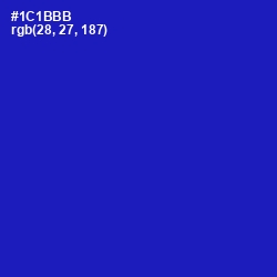 #1C1BBB - Persian Blue Color Image