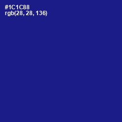 #1C1C88 - Ultramarine Color Image