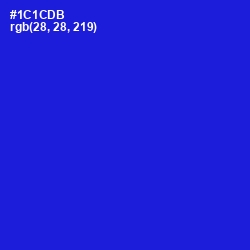 #1C1CDB - Dark Blue Color Image