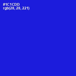 #1C1CDD - Dark Blue Color Image