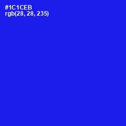 #1C1CEB - Blue Color Image