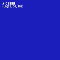 #1C1EBB - Persian Blue Color Image