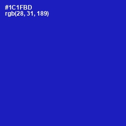 #1C1FBD - Persian Blue Color Image