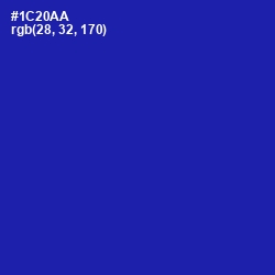 #1C20AA - Persian Blue Color Image