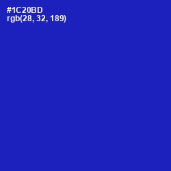 #1C20BD - Persian Blue Color Image