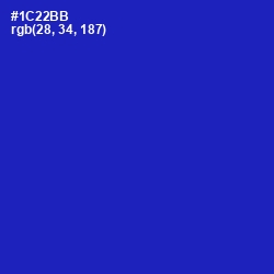 #1C22BB - Persian Blue Color Image