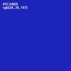 #1C24BB - Persian Blue Color Image