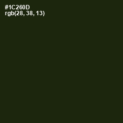 #1C260D - Deep Forest Green Color Image