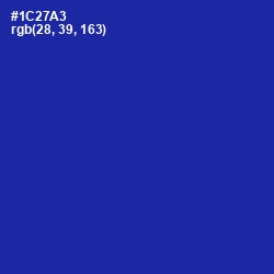 #1C27A3 - International Klein Blue Color Image