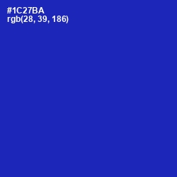 #1C27BA - Persian Blue Color Image