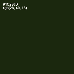 #1C280D - Deep Forest Green Color Image