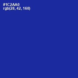 #1C2AA0 - International Klein Blue Color Image