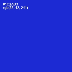 #1C2AD3 - Dark Blue Color Image