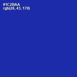#1C2BAA - Persian Blue Color Image