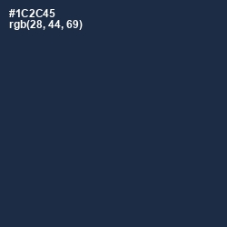 #1C2C45 - Big Stone Color Image