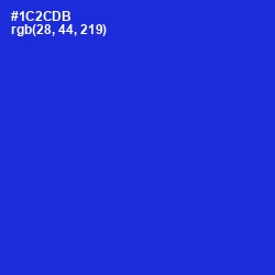 #1C2CDB - Dark Blue Color Image