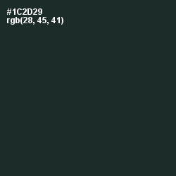 #1C2D29 - Timber Green Color Image