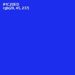 #1C2DED - Blue Color Image