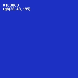 #1C30C3 - Dark Blue Color Image