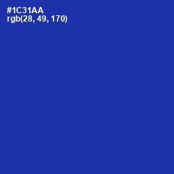 #1C31AA - Persian Blue Color Image