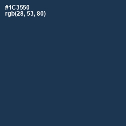 #1C3550 - Nile Blue Color Image