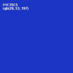#1C35C5 - Dark Blue Color Image