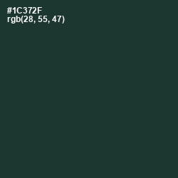 #1C372F - Timber Green Color Image