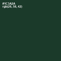 #1C3A2A - Timber Green Color Image