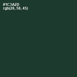 #1C3A2D - Timber Green Color Image