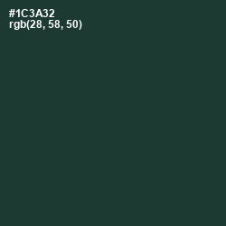 #1C3A32 - Gable Green Color Image