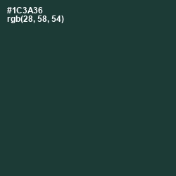 #1C3A36 - Gable Green Color Image