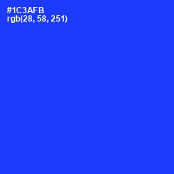 #1C3AFB - Blue Color Image