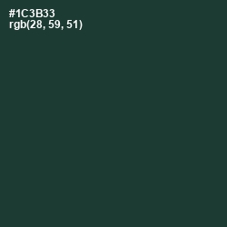 #1C3B33 - Gable Green Color Image