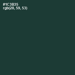 #1C3B35 - Gable Green Color Image