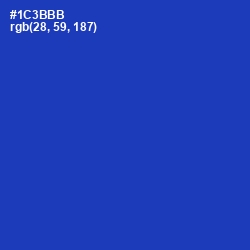 #1C3BBB - Persian Blue Color Image