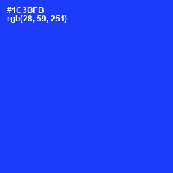 #1C3BFB - Blue Color Image