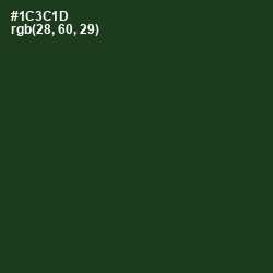 #1C3C1D - Seaweed Color Image